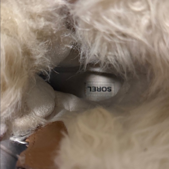 Kids Sorel Tofino II | Cream Faux Fur Lined Boots - Black & Tan - kids size 1 - Picture 6 of 7